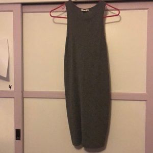 Gray bodycon dress
